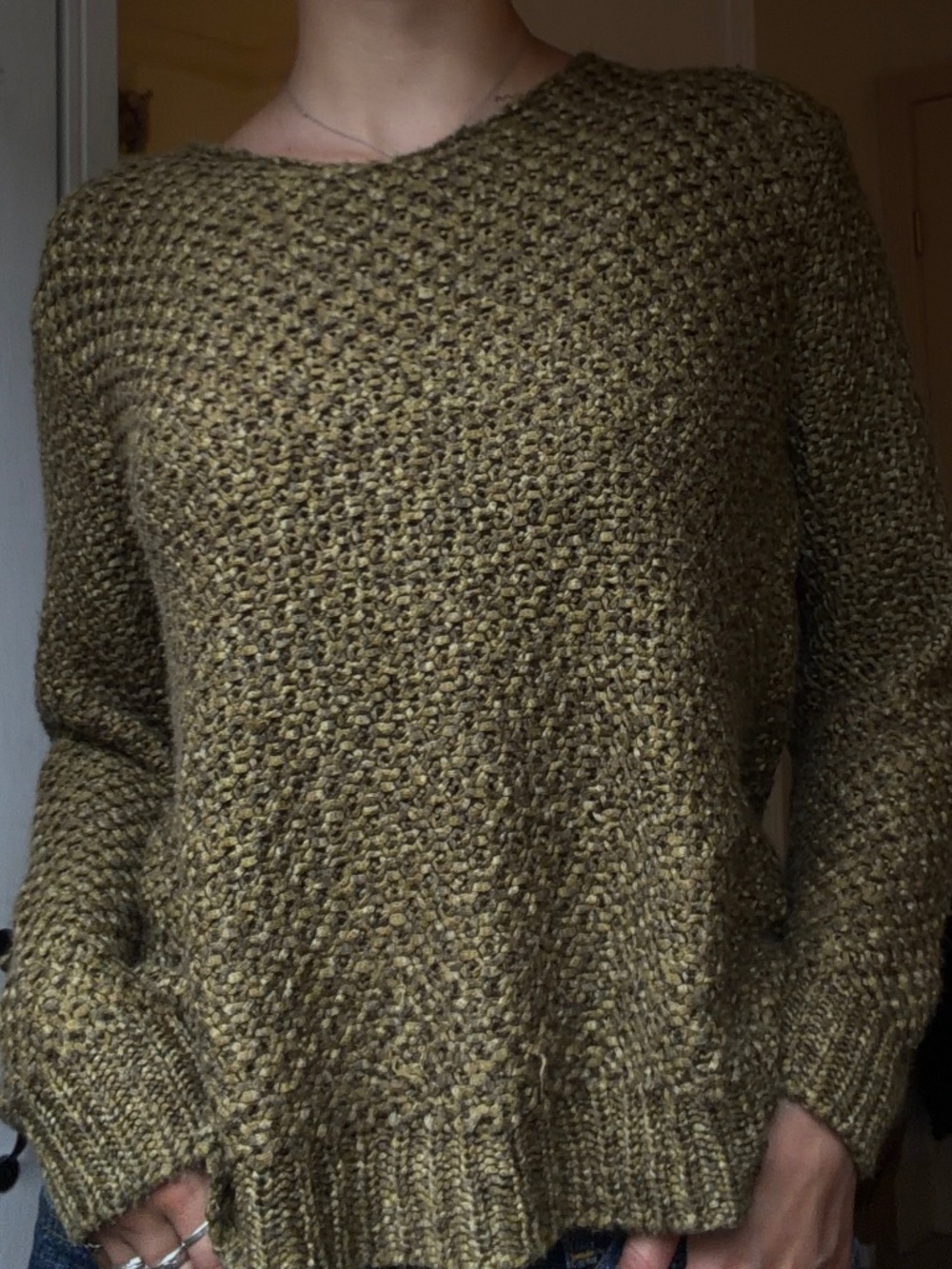 Knit Olive Hippy Sweater